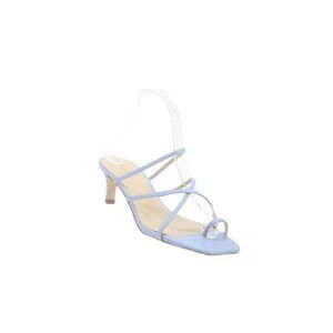 Villa Rouge Womens Leather Textured Open Toe Strappy Sandals Blue Size 8.5